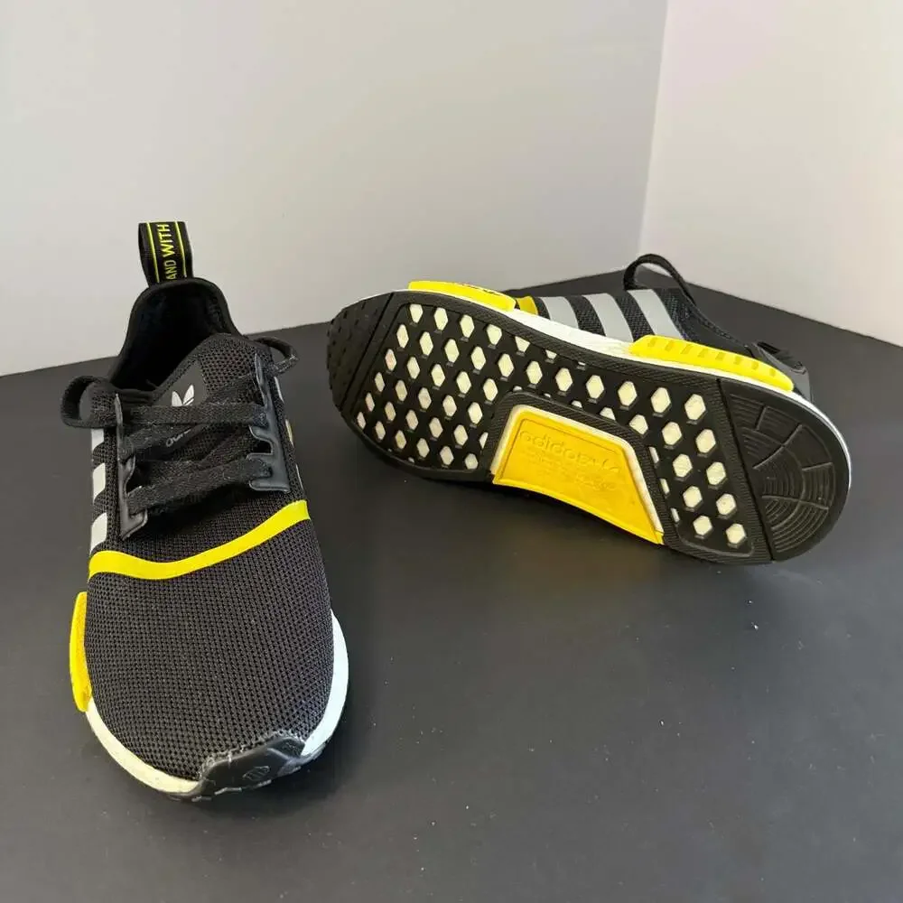 Adidas NMD‎ R1 Black Solar Yellow GV7183 Size 5.5